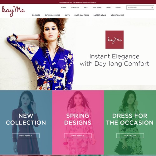 E-commerce fashion website
