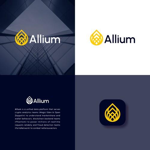 Allium (Letter A + Onion) Logo Concept