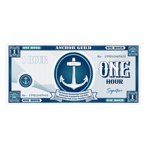 Private currency note design