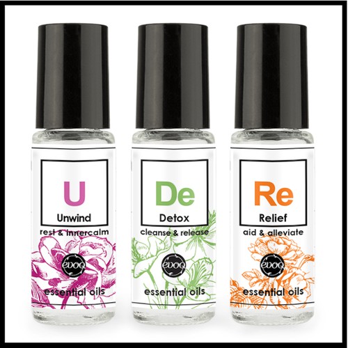 Design for series of essential oil bottles