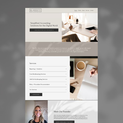 Accounting Squarespace Website