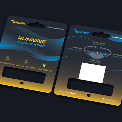 Packaging for running gear product