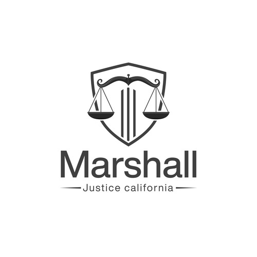 Justice law logo design 