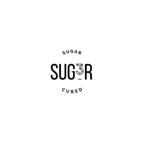 Simple logo for Sugar Cubed