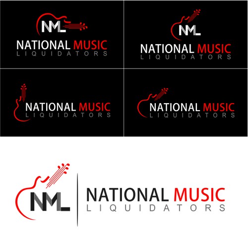 Create the next logo for National Music Liquidators