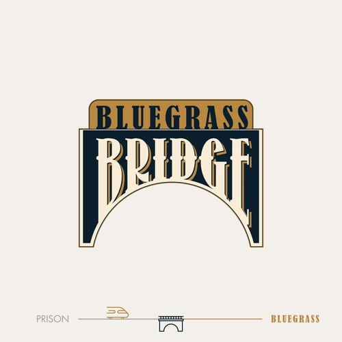 Bluegrass Bridge logo for a California Bluegrass Association