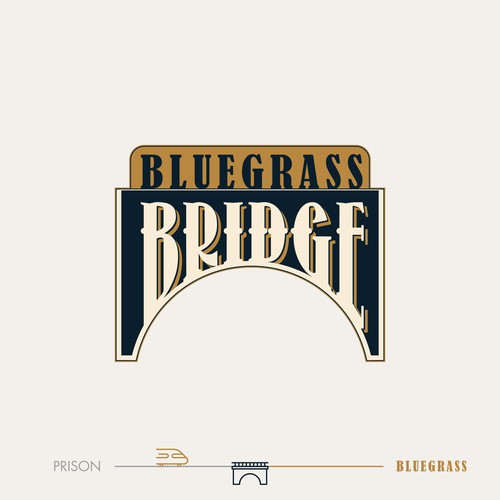 Bluegrass Bridge logo for a California Bluegrass Association