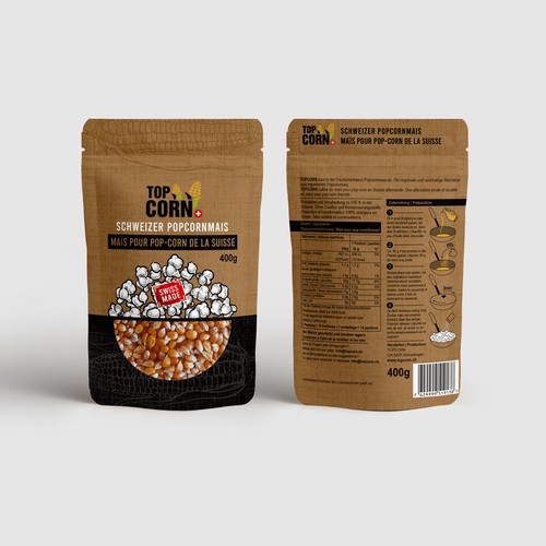 A food packaging that conveys Swissness and naturalness