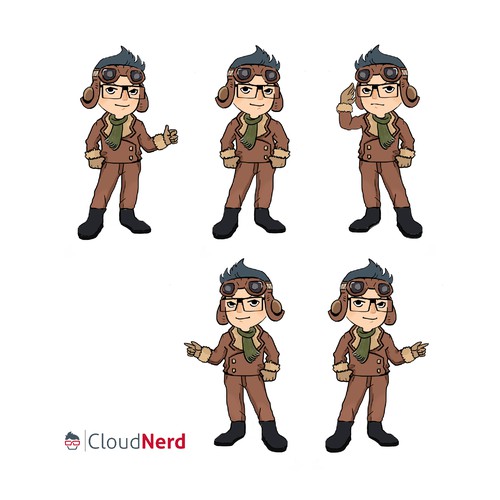 Concept Character for CloudNerd