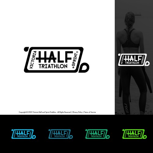 Logo for a triathlon sporting event