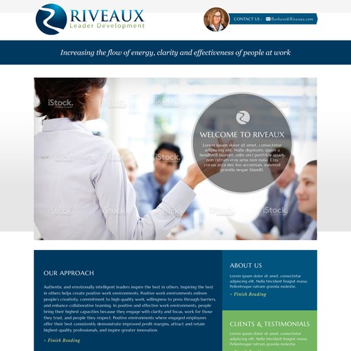 Create a website for Riveaux, a firm that makes work more meaningful