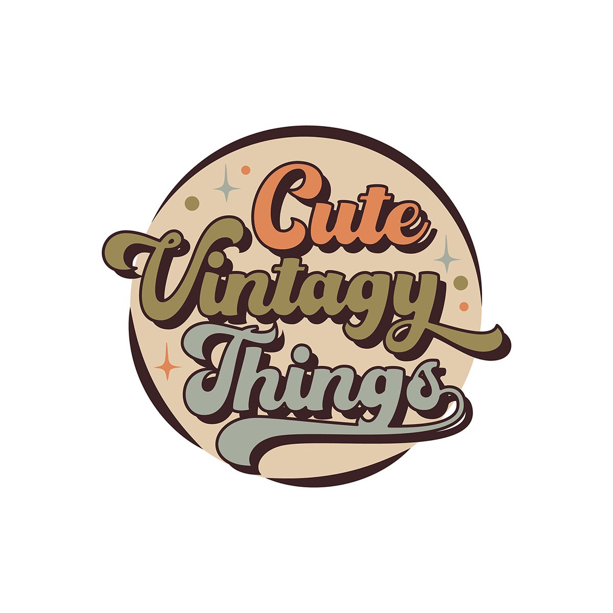 Design a cute vintage shop logo with a little western inspo