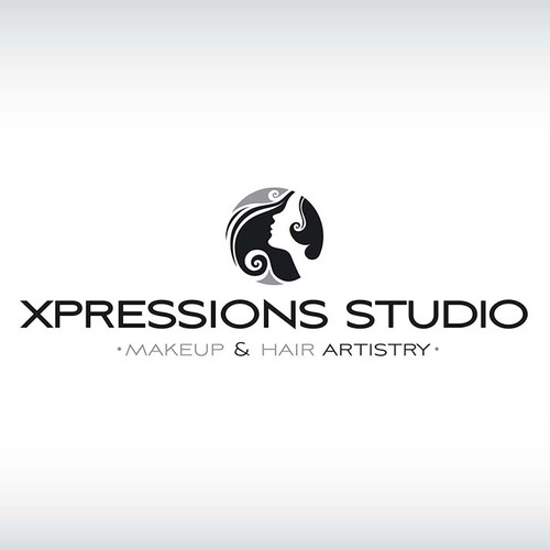 Create a logo for a luxury Hair and Makeup Studio