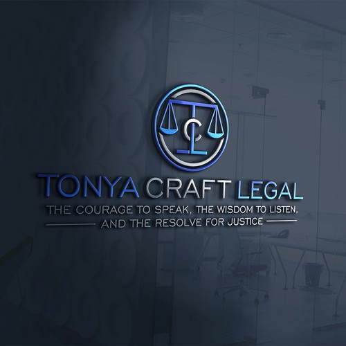 Clever logo concept for Tonya Craft Legal