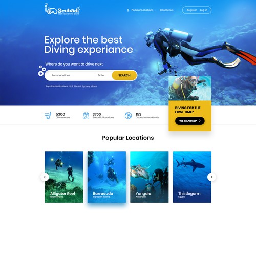 Scuba diving website