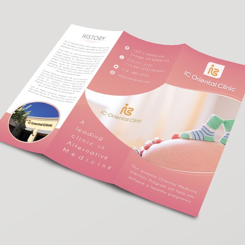 IC Oriental Clinic brochure design