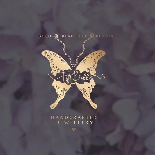 Butterfly logo concept for jewellery brand - Fifi Bell