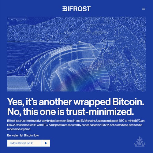 Bifrost Blue Landing Page Illustration