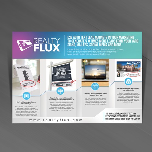 One Page Flyer for Realty Flux