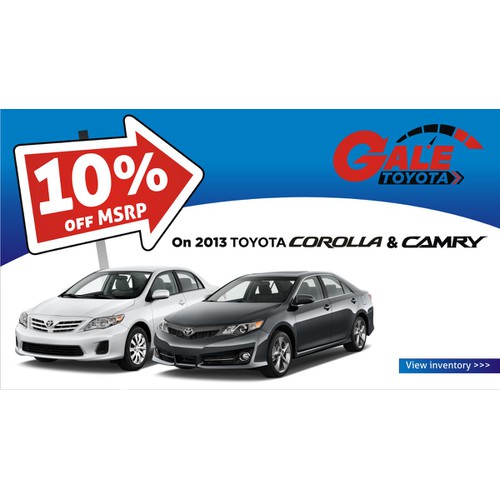 New banner ad wanted for Gale Toyota