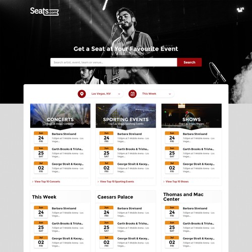 Home Page for Seats.com