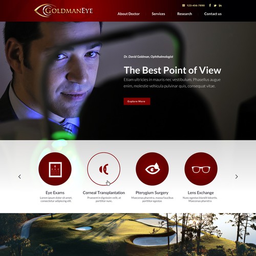 Create an exciting professional website for Dr. David Goldman