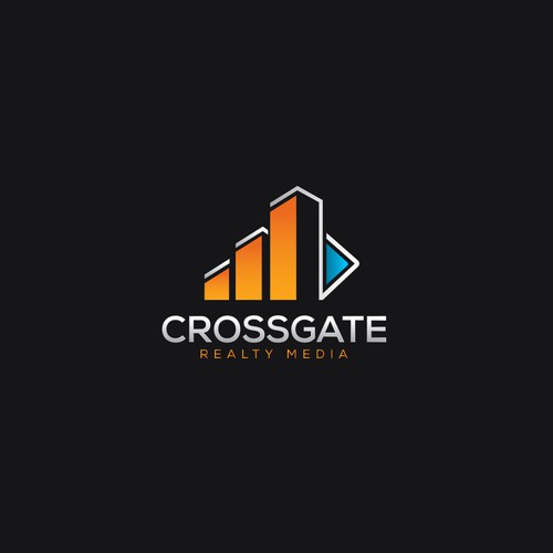 Logo for a modern real estate media company