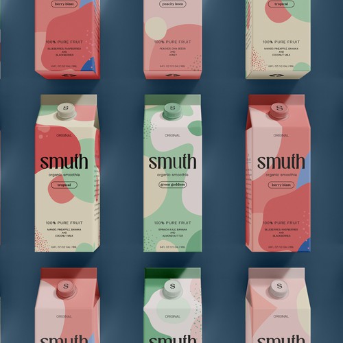 Smuth - Smoothies label design 