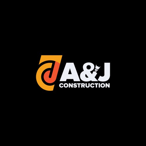 A&J Construction Logo Mockup