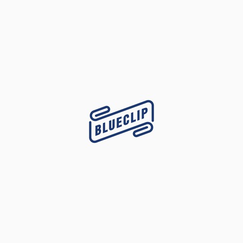 Create a modern, vintage, kick-ass logo for BlueClip.