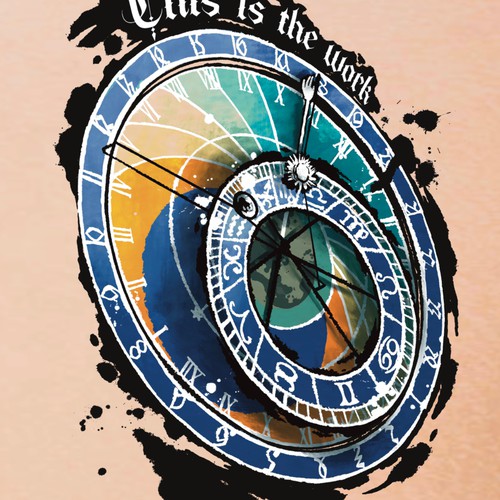 Prague astronomical clock tattoo