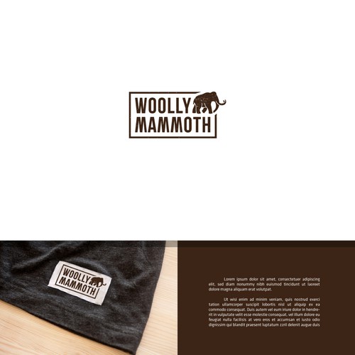 Help create a unique logo for Woolly Mammoth! Eco-friendly clothing & apparel that MAKE SENSE!