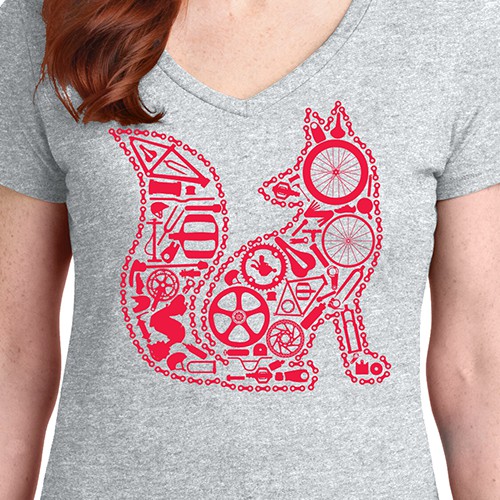 Foxy Cyclist T-Shirt