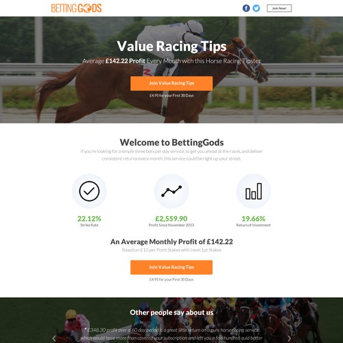 A Sports Betting Landing Page to Increase Conversions