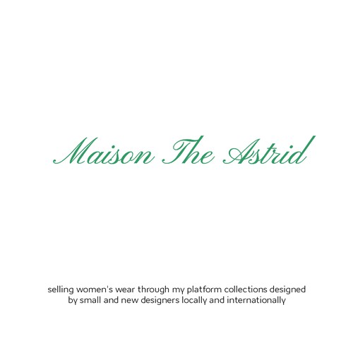 Maison The Astrid Logo Concept
