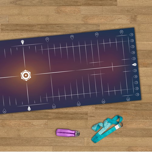 Yoga alignment mat design