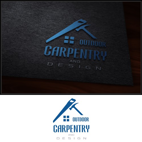 Outdoor carpentry logo