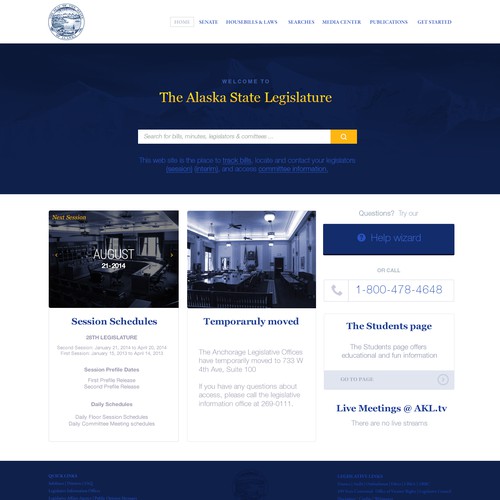 Redesign the Alaska Legislature's Website!