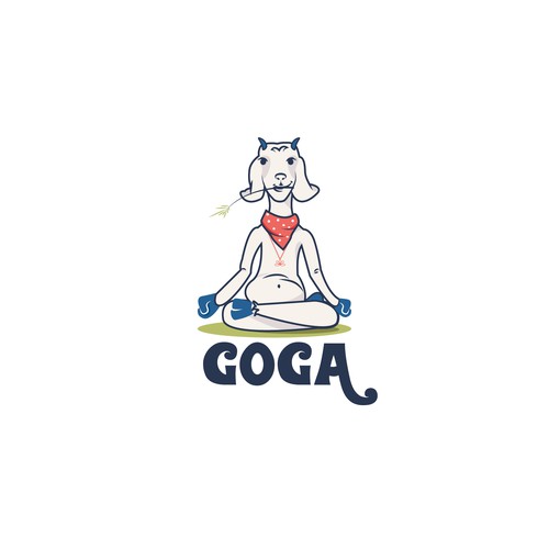 Logo concept for Goga - Goat Yoga