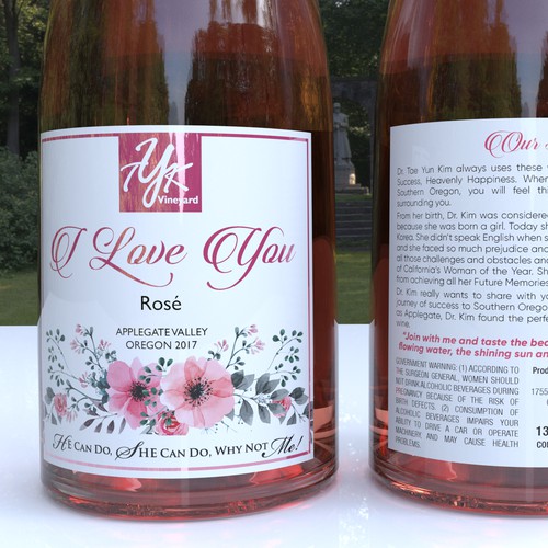 "I love you" wine