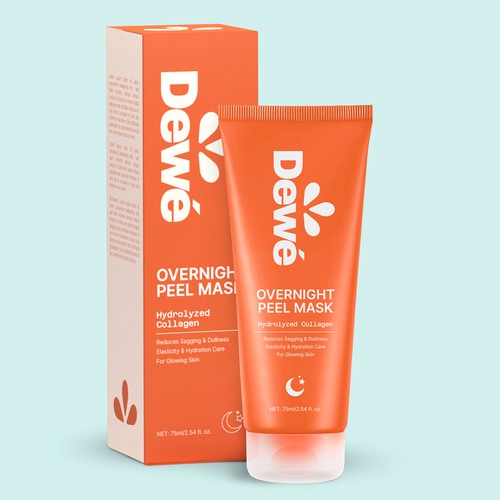 Tube design for a natural and exclusive skincare brand