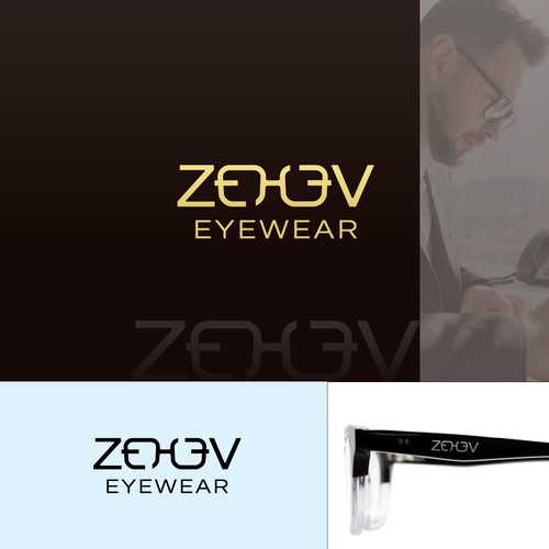 Eyewear logo, clear and minimalist design