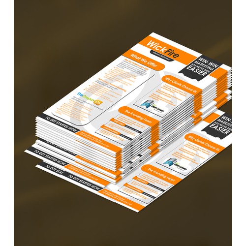 Design a Marketing One Sheet for Wickfire Internet Marketing