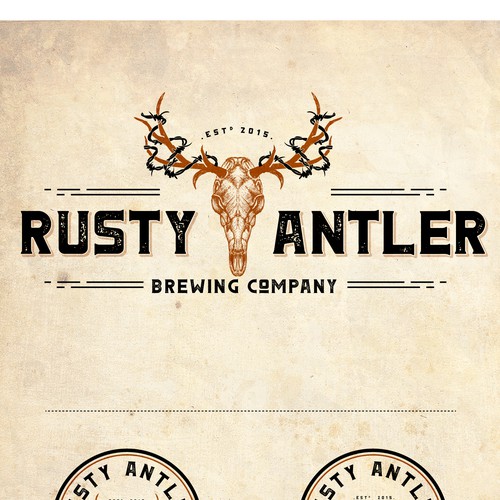 LOGO FOR RUSTY ANTLER BREWING