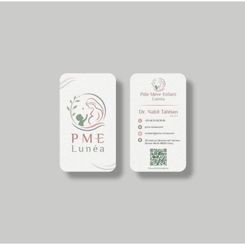 PME LUNEA — Maternity & Childcare Business Card