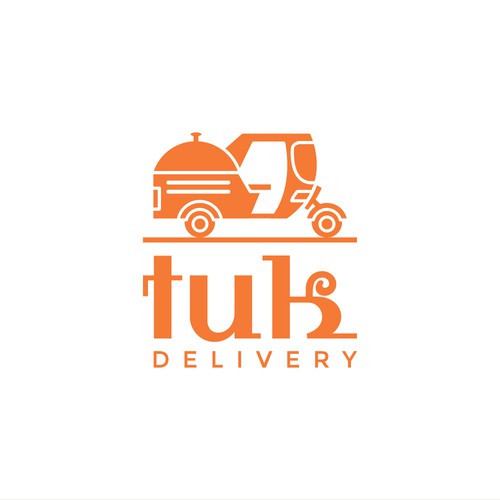 Simple logo for tuk delivery