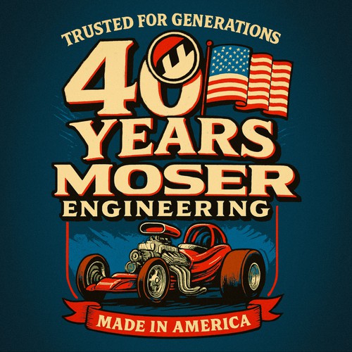 40 YEARS MOSER - T shirt