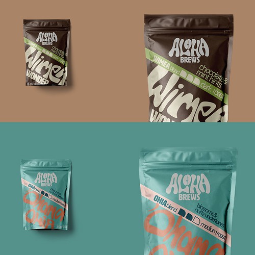 Coffee Packaging for tropical brand. 