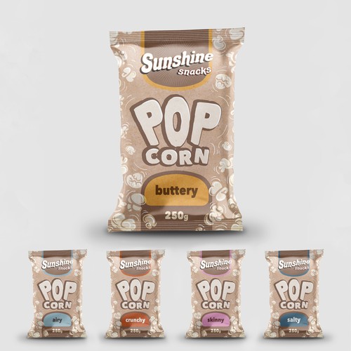 Pop Corn Packaging Design