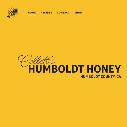 Collett's Humboldt Honey Web Design